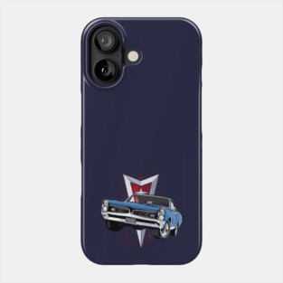 Blue 67 Pontiac GTO Phone Case