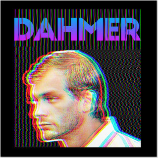 Jeffrey Dahmer ∆∆∆ 90s Styled Glitch Graphic Design Posters and Art