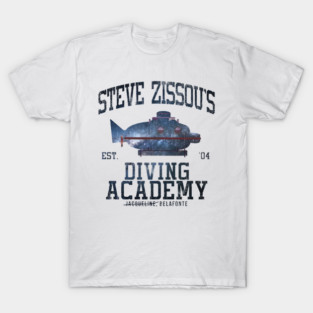 Life Aquatic Steve Zissous Submarine Driving Academy T-Shirt