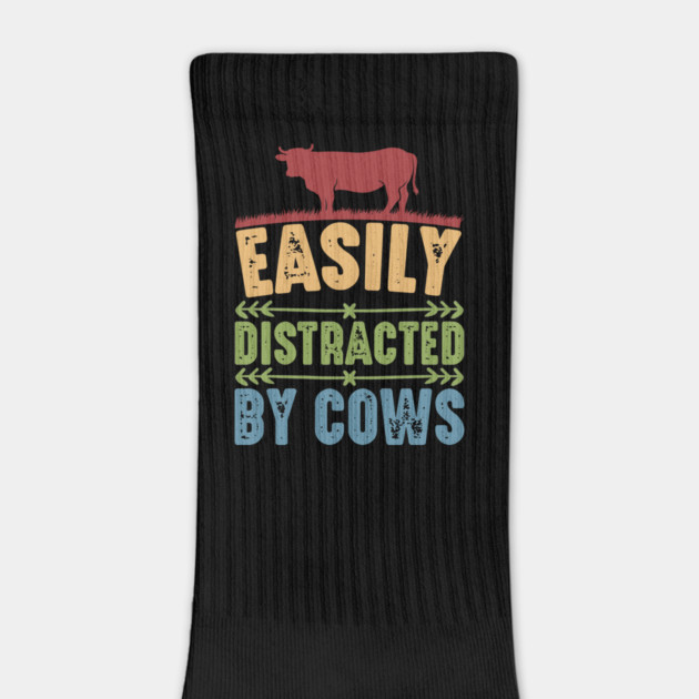 Funny Cow lover, Easily Distracted by Cows by logiamerch
