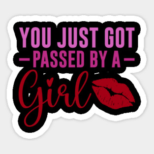 Funny Sassy, Passed by a girl Sticker
