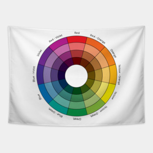 Color Wheel Art Teacher Tapestry