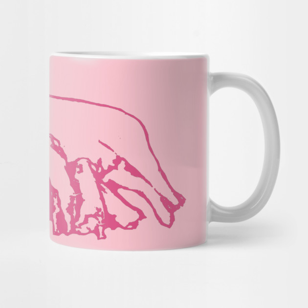 Nursing Pig with Piglets – Minimal Farm Sketch by DonWillisJrArt