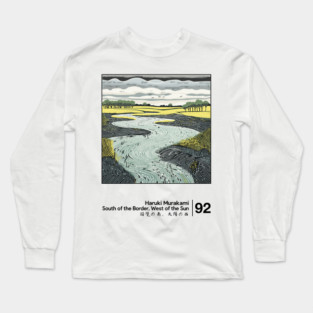 Haruki Murakami / Minimalist Style Graphic Artwork Long Sleeve T-Shirt