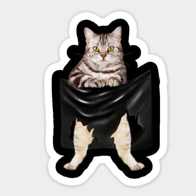 American Shorthair Cat, Love Shorthair Sticker by logiamerch