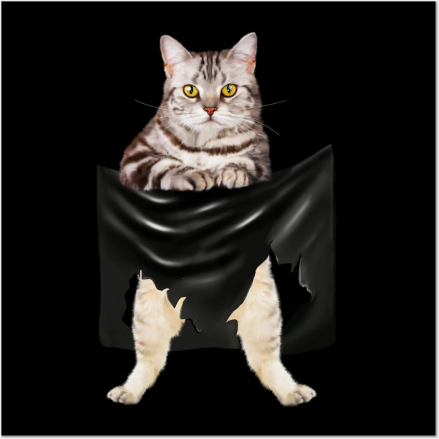 American Shorthair Cat, Love Shorthair Wall Art by logiamerch