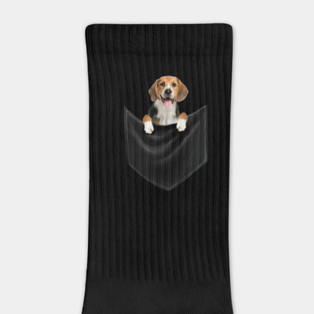 Beagle Dog inside Pocket, Love Beagle Dogs by logiamerch