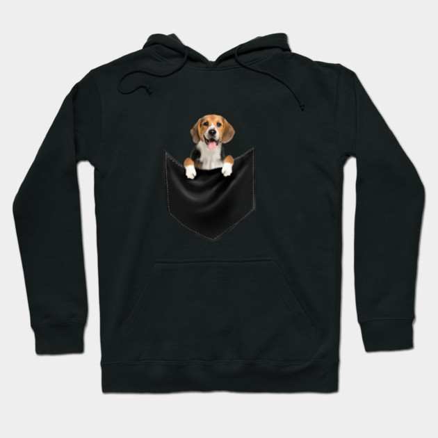 Beagle Dog inside Pocket, Love Beagle Dogs Hoodie by logiamerch