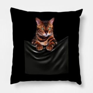 Bengal Cat, Love Bengal Cats Pillow