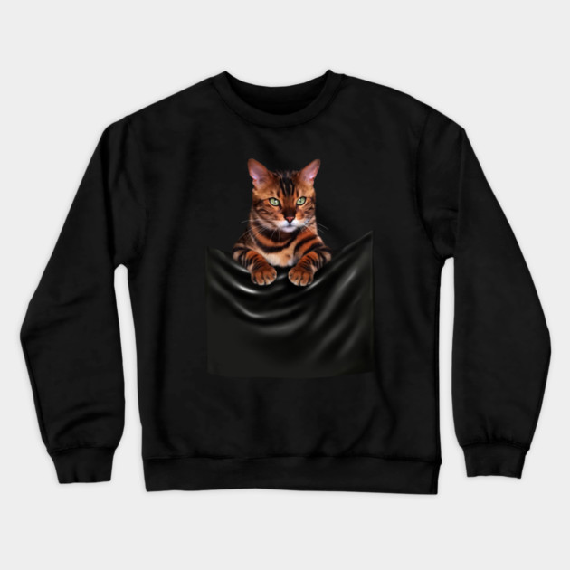 Bengal Cat, Love Bengal Cats Crewneck Sweatshirt by logiamerch