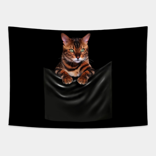 Bengal Cat, Love Bengal Cats Tapestry by logiamerch