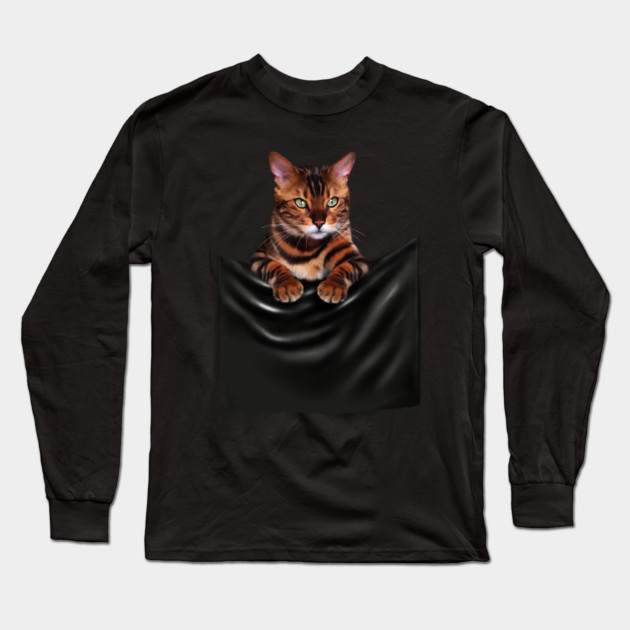 Bengal Cat, Love Bengal Cats Long Sleeve T-Shirt by logiamerch