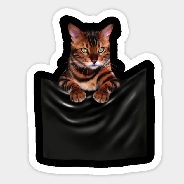 Bengal Cat, Love Bengal Cats Sticker by logiamerch