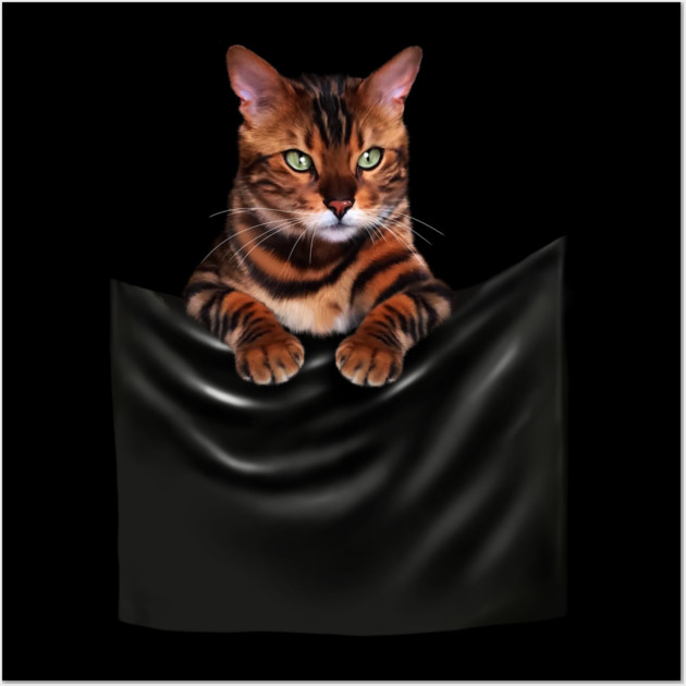 Bengal Cat, Love Bengal Cats Wall Art by logiamerch