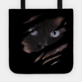 Cat tearing through, love Cats Tote