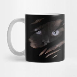 Cat tearing through, love Cats Mug