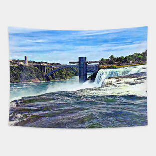 Niagara Falls NY - Prospect Point Observation Tower Tapestry