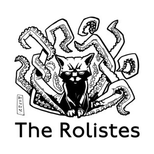 The Rolistes Podcast (Cathulhu B&W) T-Shirt
