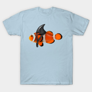 Clownfish, Shark Motivational, Funny Ocean Animal T-Shirt