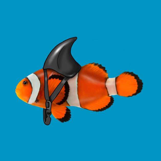 Clownfish, Shark Motivational, Funny Ocean Animal by logiamerch