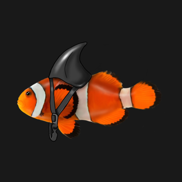 Clownfish, Shark Motivational, Funny Ocean Animal by logiamerch
