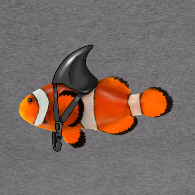 Clownfish, Shark Motivational, Funny Ocean Animal by logiamerch