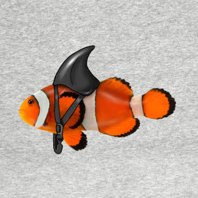 Clownfish, Shark Motivational, Funny Ocean Animal by logiamerch