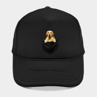 Golden Retriever Dog inside Pocket, Dog Lover Hat