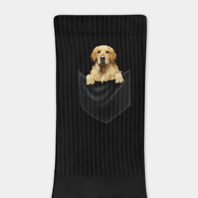 Golden Retriever Dog inside Pocket, Dog Lover by logiamerch