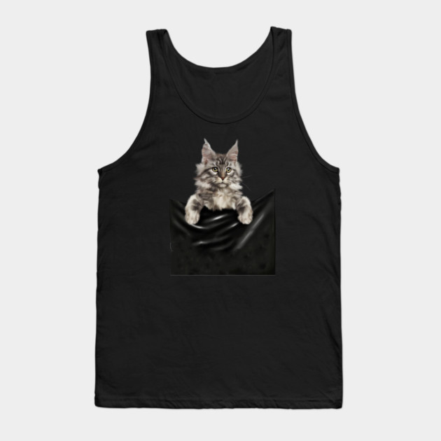 Main Coon Cat, Main Coon inside Pocket Tank Top by logiamerch