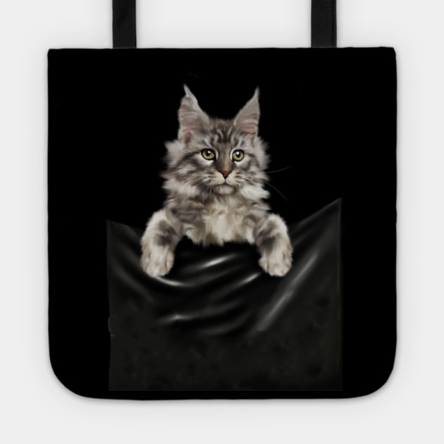 Main Coon Cat, Main Coon inside Pocket Tote by logiamerch