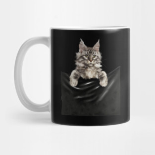 Main Coon Cat, Main Coon inside Pocket Mug