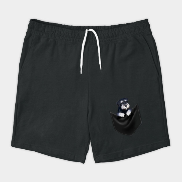 Miniature Schnauzer inside Pocket, Dog Lover by logiamerch