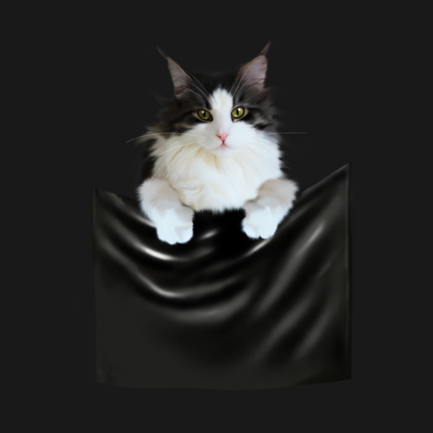 Ragamuffin Cat, Funny Cat Inside Pocket by logiamerch