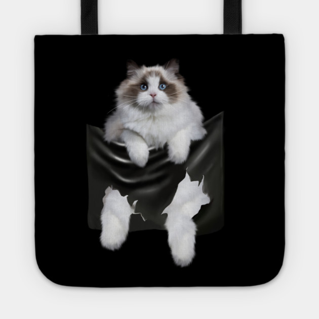 Ragdoll Cat Indside Pocket, Ragdoll Cats, Cat Lover Tote by logiamerch