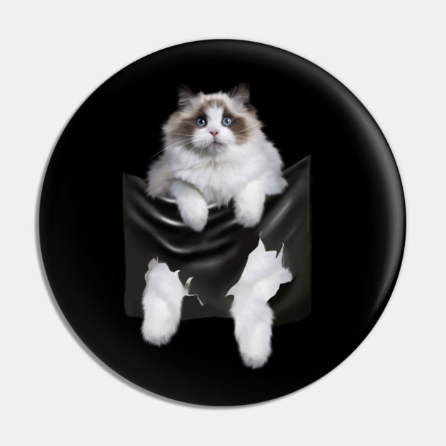 Ragdoll Cat Indside Pocket, Ragdoll Cats, Cat Lover Pin by logiamerch
