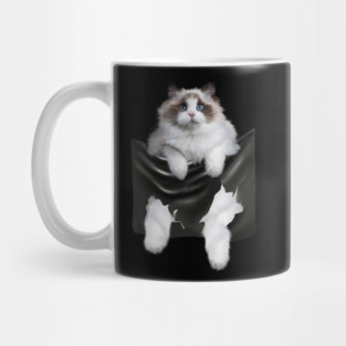 Ragdoll Cat Indside Pocket, Ragdoll Cats, Cat Lover Mug