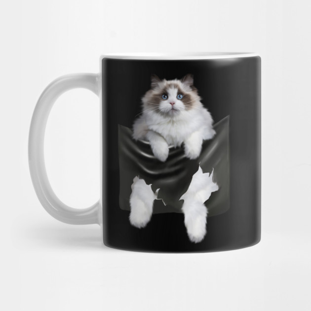 Ragdoll Cat Indside Pocket, Ragdoll Cats, Cat Lover by logiamerch