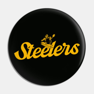 Steelers Football Retro v2 Pin