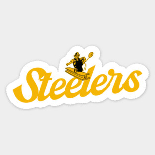 Steelers Football Retro v2 Magnet
