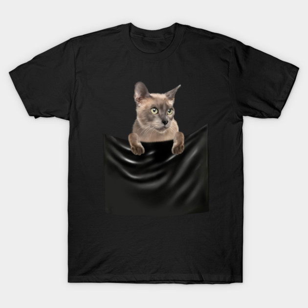 Tonkinese Cat inside Pocket, Cat Lover T-Shirt by logiamerch