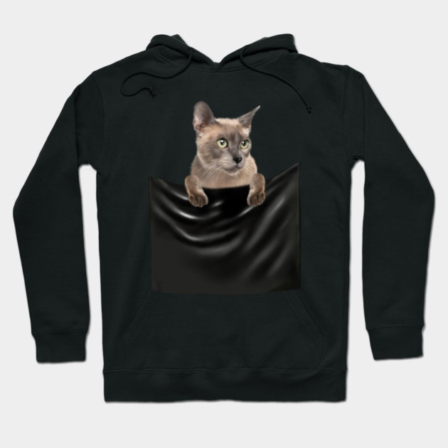 Tonkinese Cat inside Pocket, Cat Lover Hoodie by logiamerch