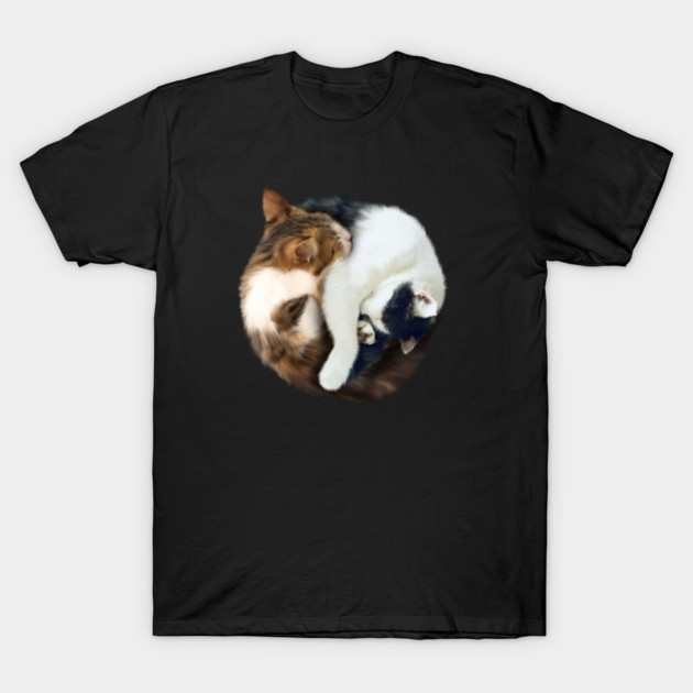 Yin Yang, Cats Cat Lover Kitten,  Chinese Symbol T-Shirt by logiamerch