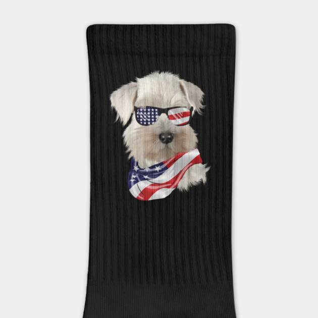 West Highland White Terrier Dog, USA Flag, American Dog by logiamerch