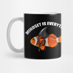 Mindset Motivational quote Cute Goldfish Shar Mug
