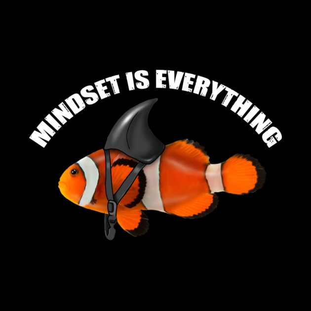 Mindset Motivational quote Cute Goldfish Shar by logiamerch