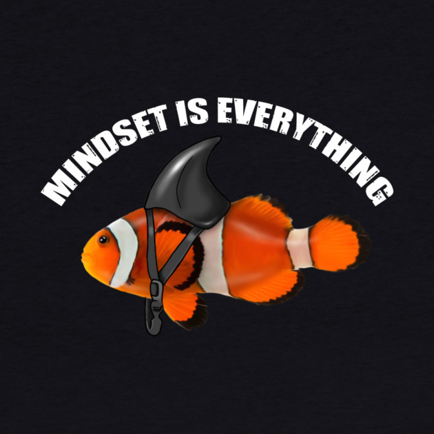 Mindset Motivational quote Cute Goldfish Shar by logiamerch