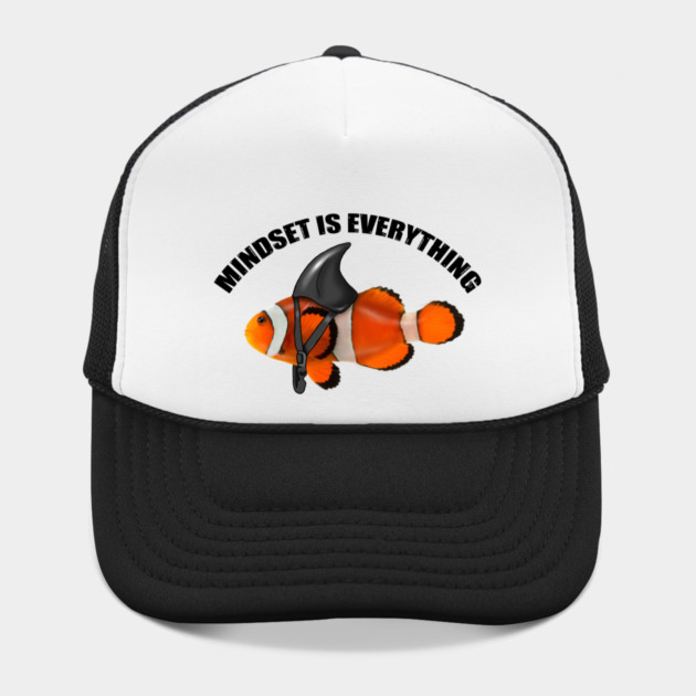 Clownfish Shark Mindset Motivational quote by logiamerch
