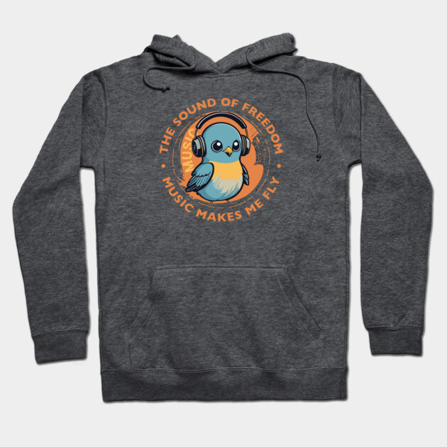 Music Makes Me Fly. Baby Bird Hoodie by filiposwear