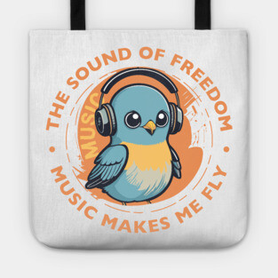 Music Makes Me Fly. Baby Bird Tote